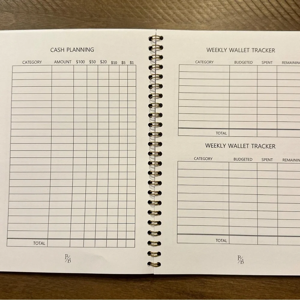 A5 Spiral Budget Planner: Monthly Bills, Sinking Funds, Wallet Tracker